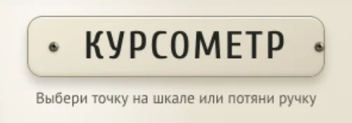 Инструкция Курсометра: выбери точку на шкале или потяни ручку